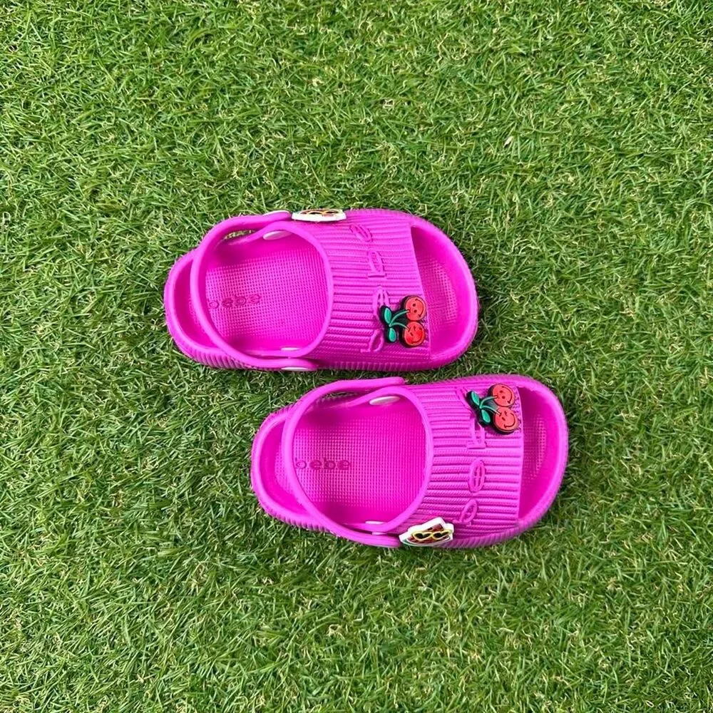 Bebe Women's Pink and Purple Sandals